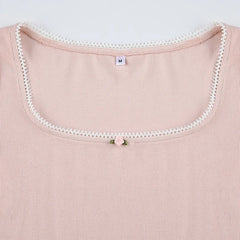 2000's Baby Rose Pink Top