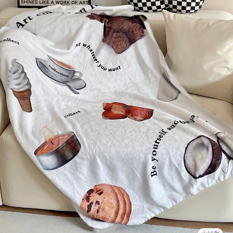 2014 Aesthetic Print Throw Blanket