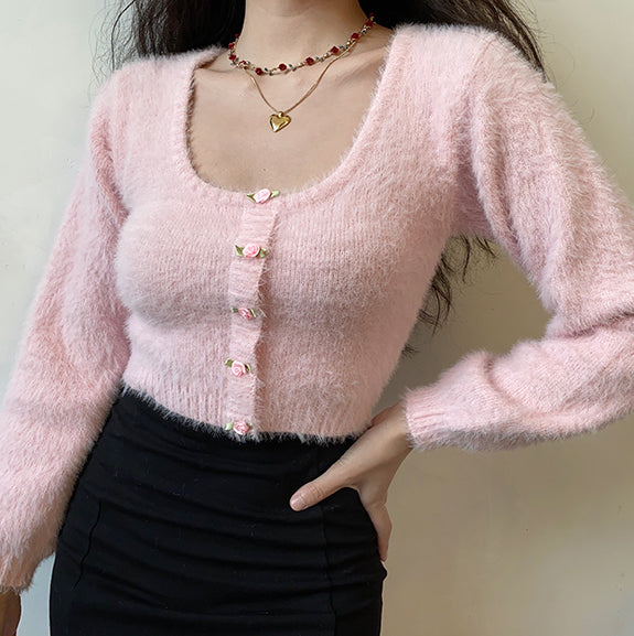 Daphne Rosette Longsleeve Cardigan