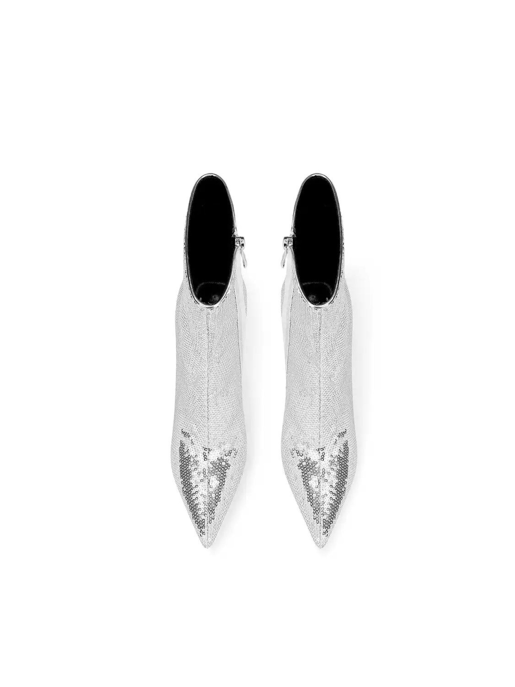 Vaughn Sequin Ankle Boots