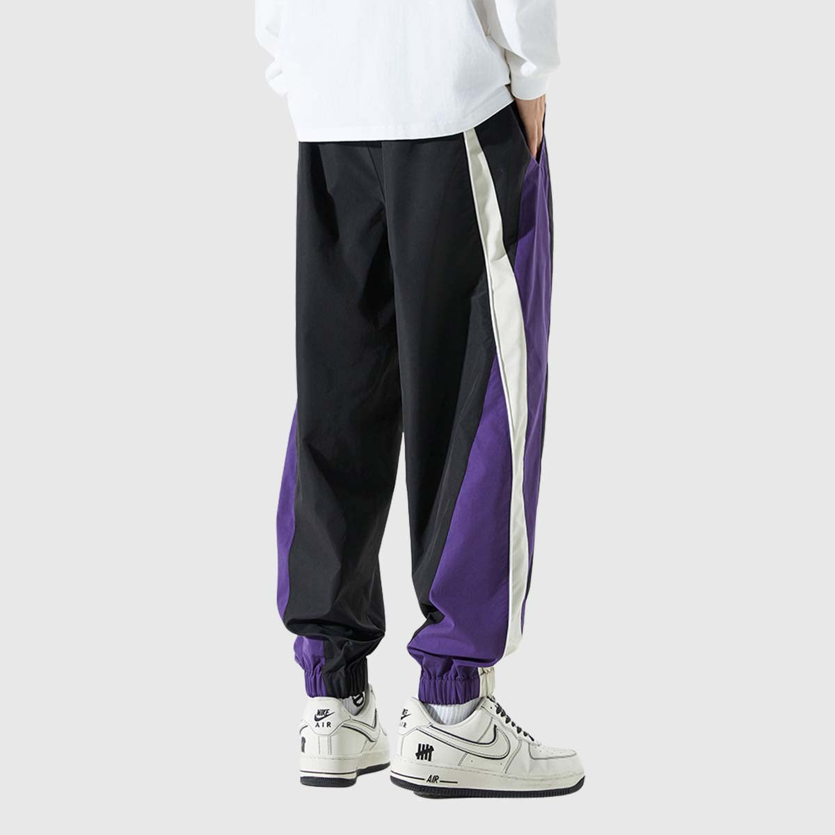 Contrast Panel Jogger Pants