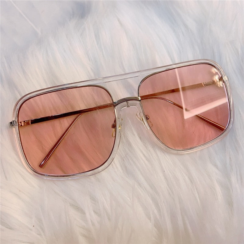 Pink Retro Sunglasses