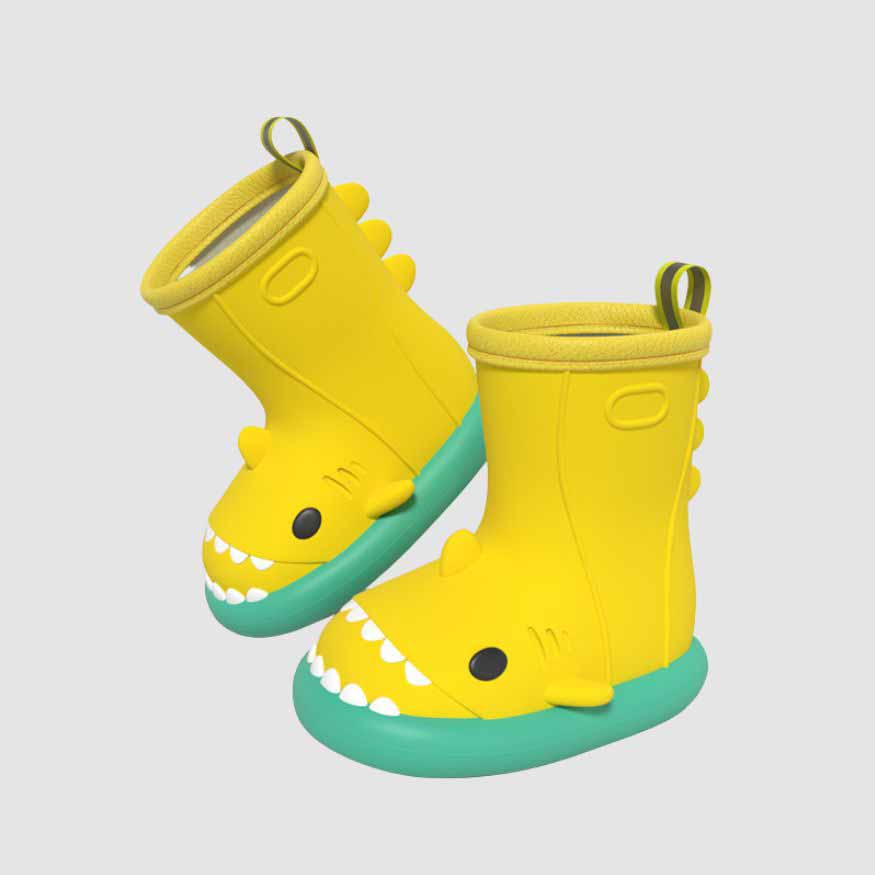 Cartoon Shark Rain Boots