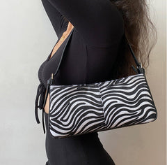 Y2K Zebra Mini Bag ~ HANDMADE