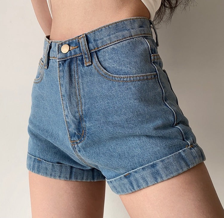 Classic Retro Denim Shorts