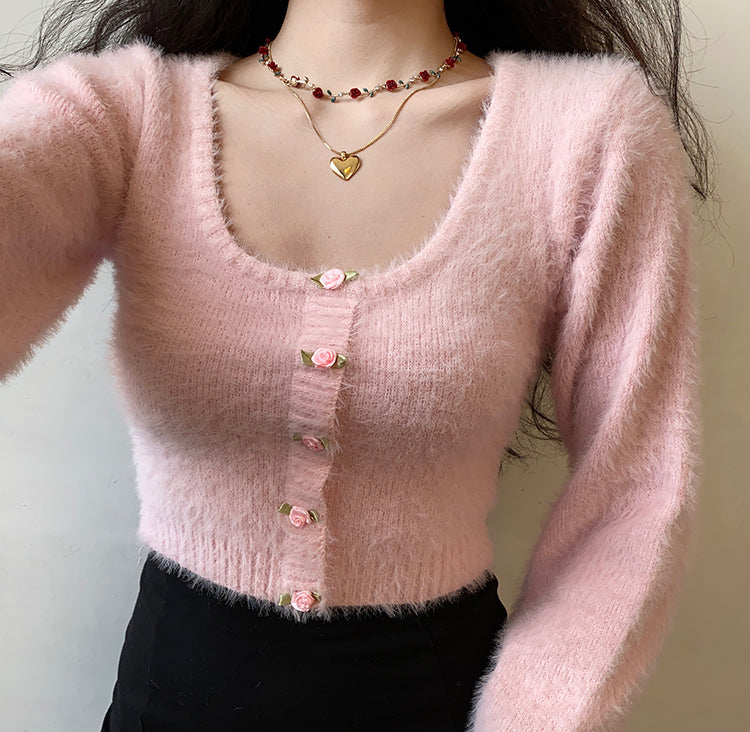 Daphne Rosette Longsleeve Cardigan