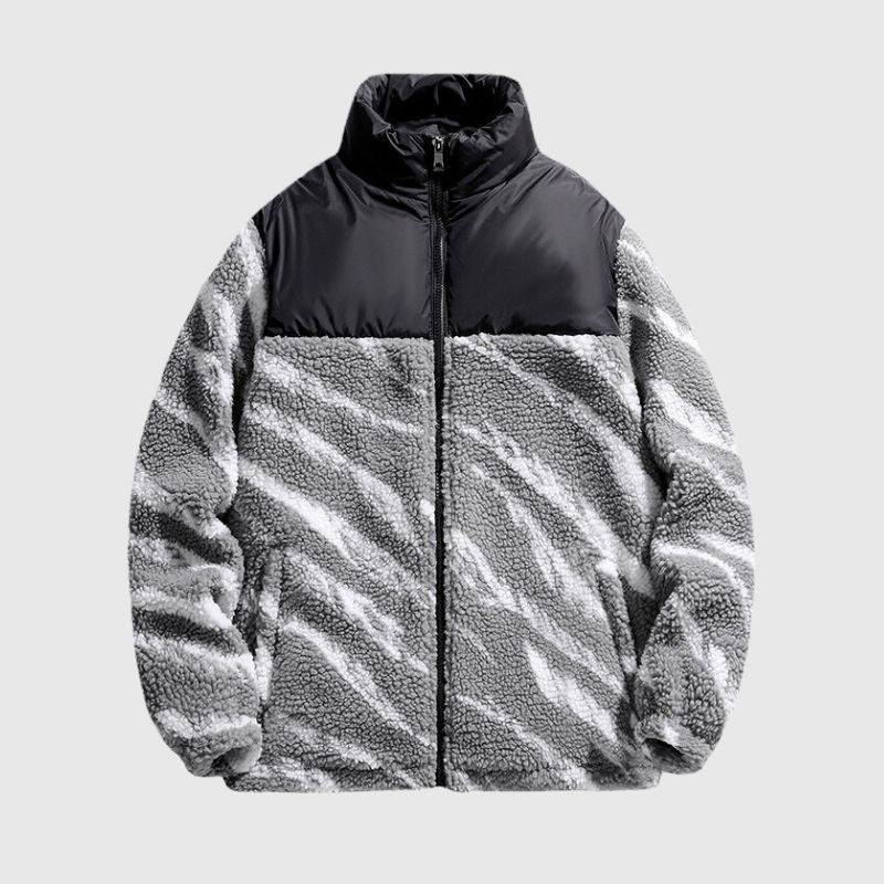 Winter Sherpa-Lined Hooded Coat