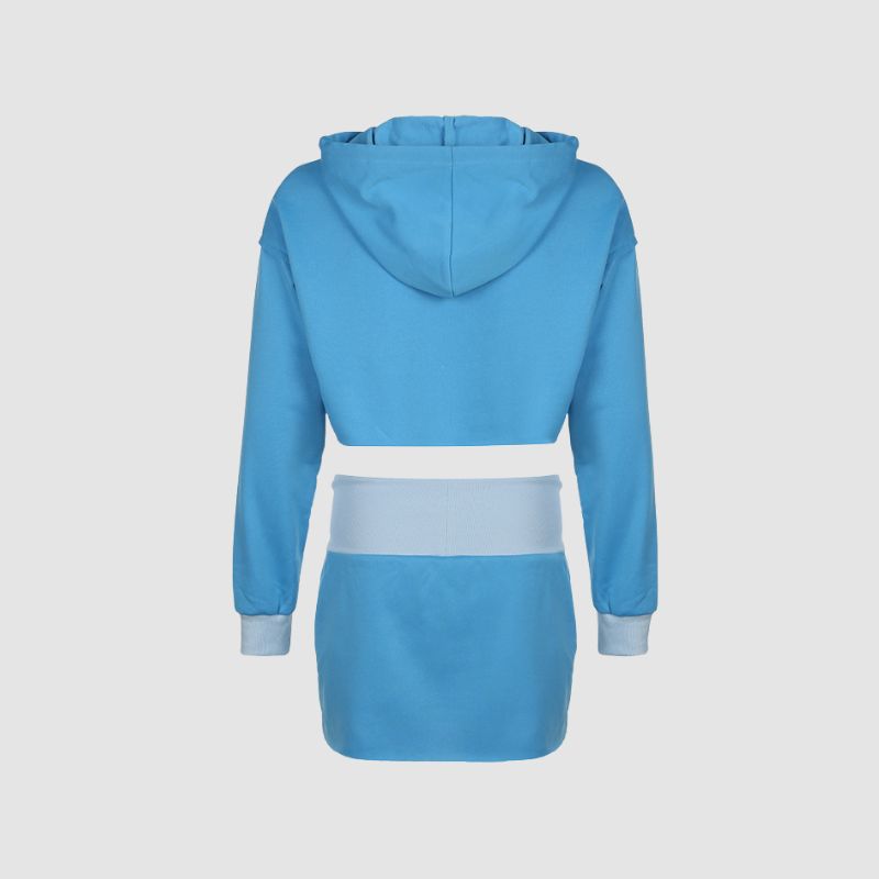 Color Block Hoodie Sets