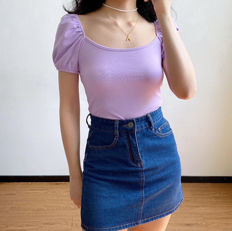 Italian Bubble Sleeve Top