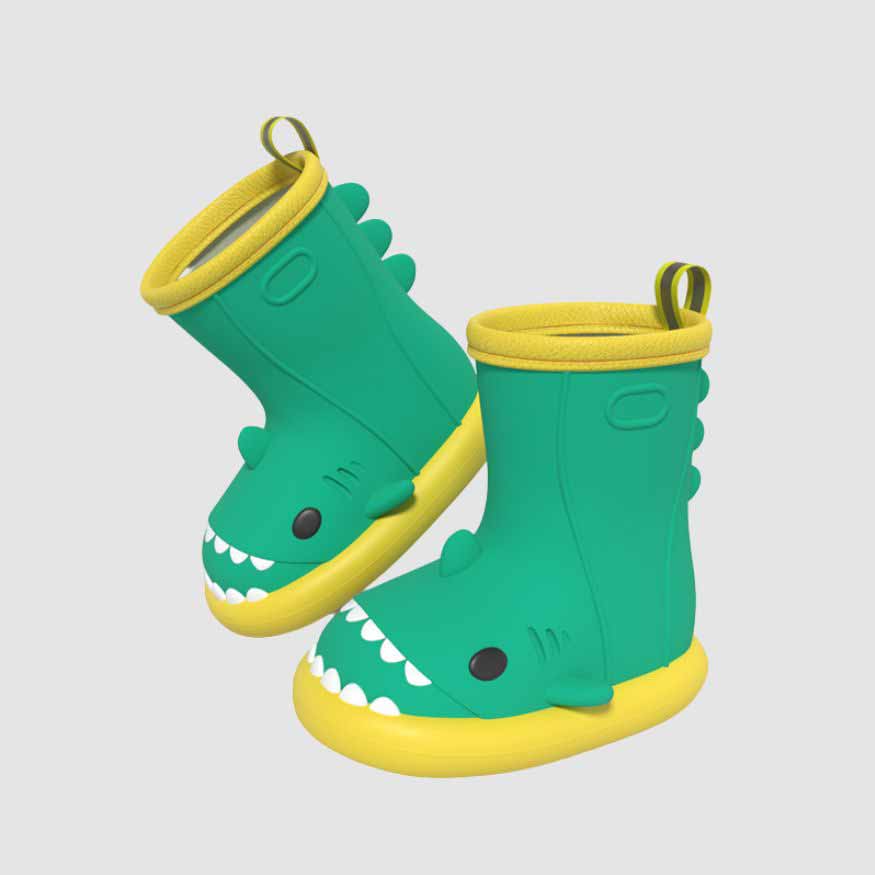 Cartoon Shark Rain Boots