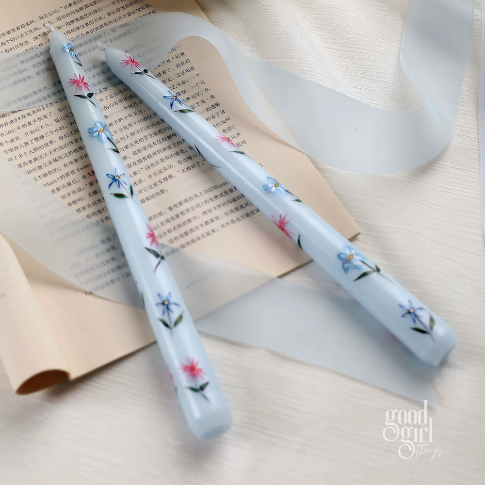 Lyra Pastel Garden Floral Candles