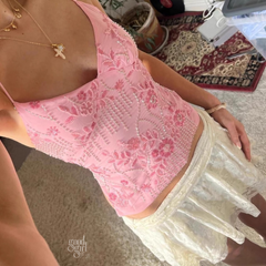 Kye Strappy Backless Sequin Top
