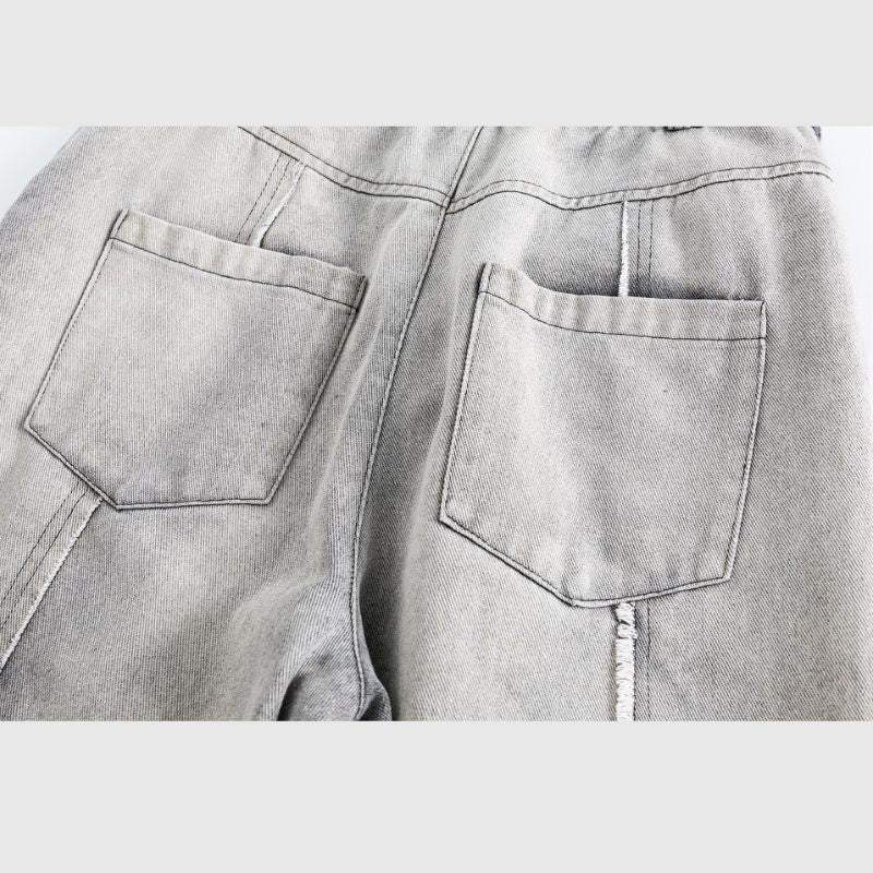 Gradient Denim Cargo Sets