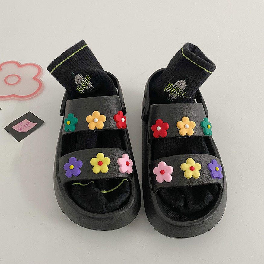 Colorful Flower Sandals