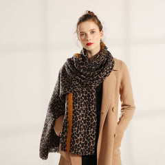 Women's Leopard Print Shawl Scarf