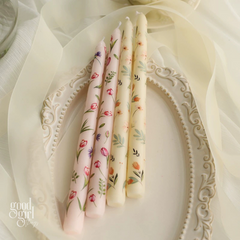 Lyra Pastel Garden Floral Candles