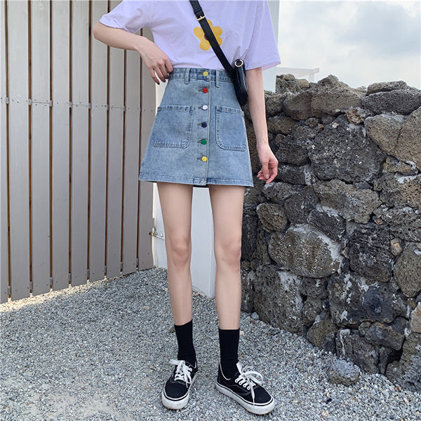 2.0 Artsy Denim Skirt