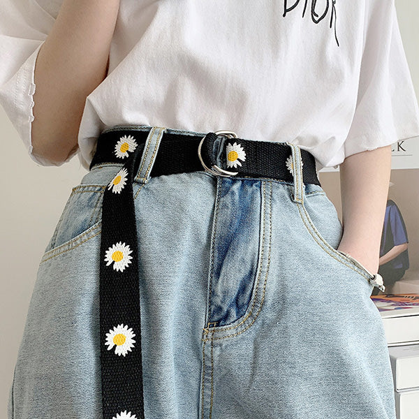 2.0 Daisy Canvas Belt