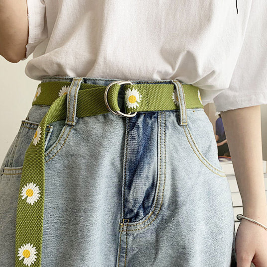 2.0 Daisy Canvas Belt