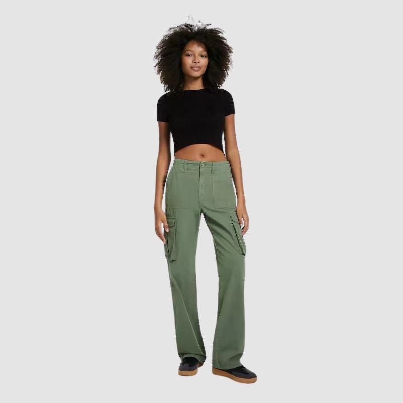 High Waist Casual Cargo Pants