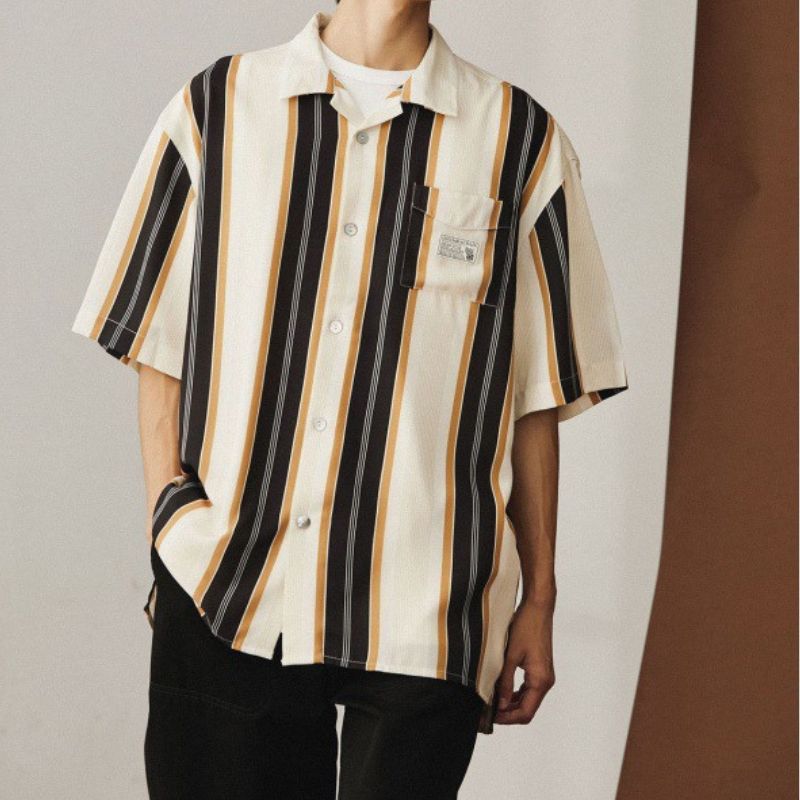 Vintage Striped Design Shirt