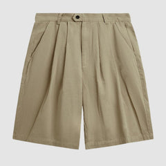 Pleated Design Suit Shorts