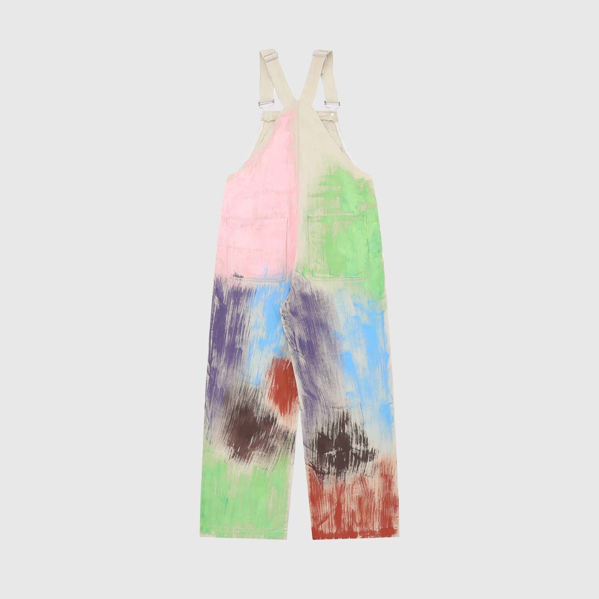 Rainbow Splash Tie-Dye Overalls