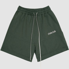 Solid Color Drawstring Shorts