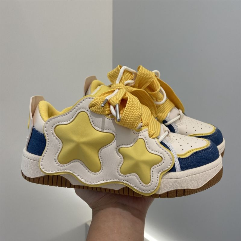 Velcro Star Color Block Sneakers