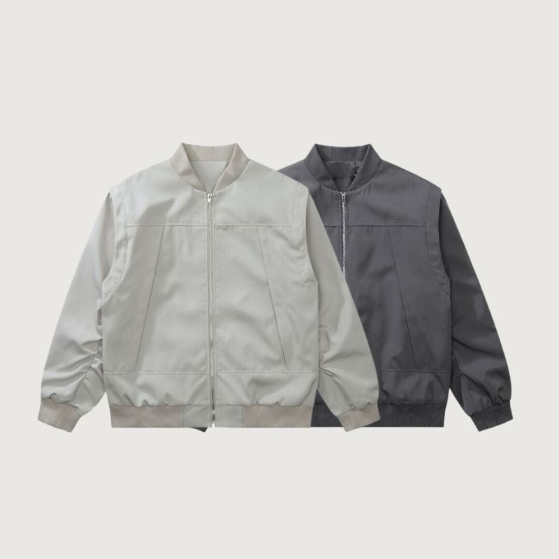 Flight-Inspired Minimalist High Street Baseball Jacket