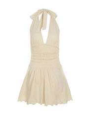 Reya Halter Backless Mini Dress
