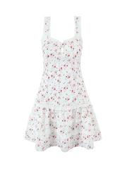 Navia Ruffle Lace Mini Dress