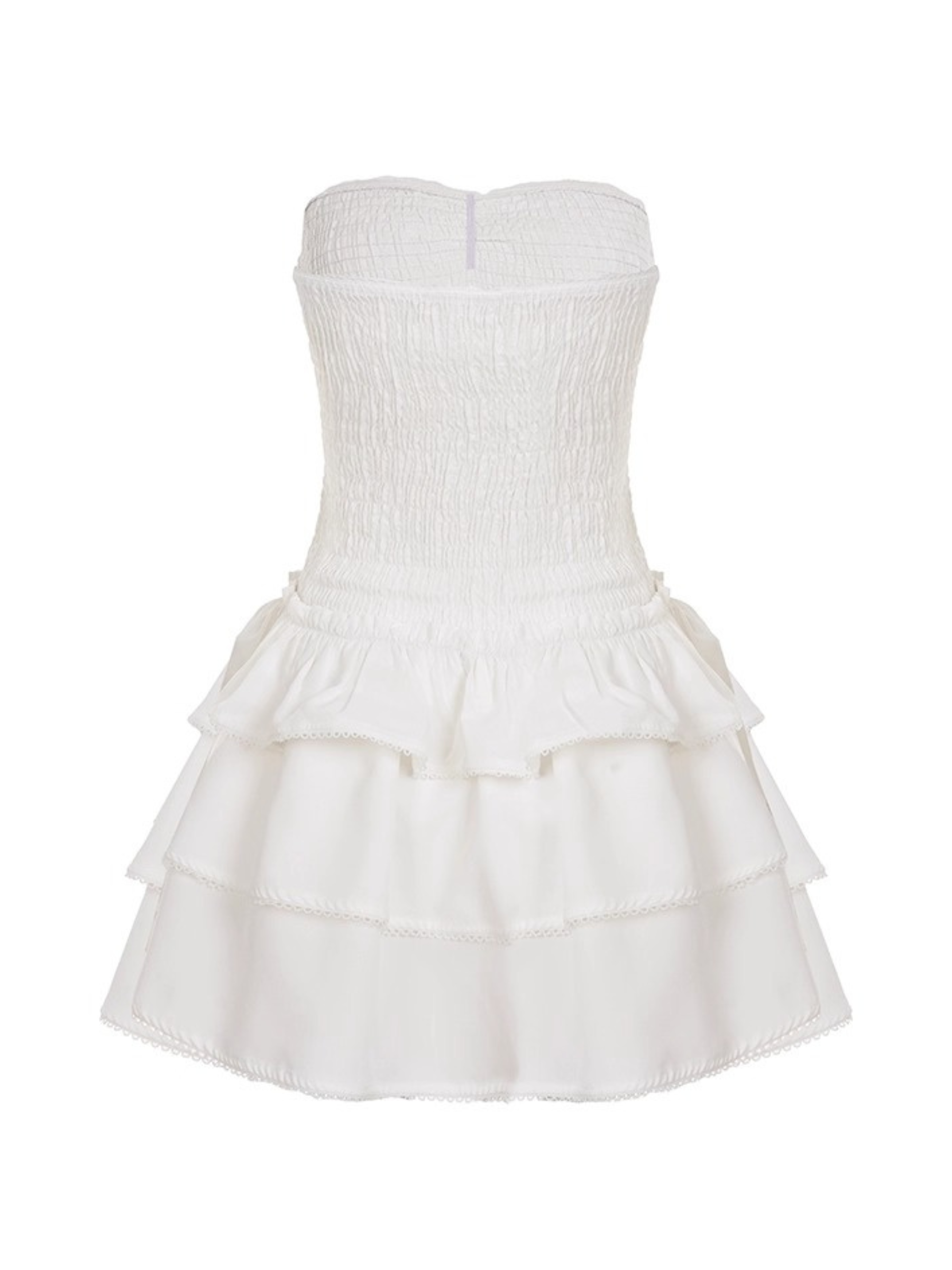 Truth Strapless Ruffled Mini Dress