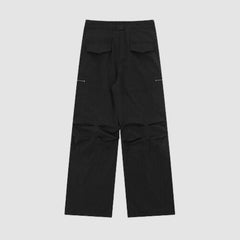 Zip Pocket Design Pleted Cargo Pants