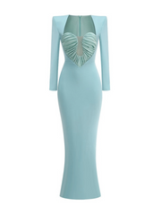 Moon Heart Ruched Gown