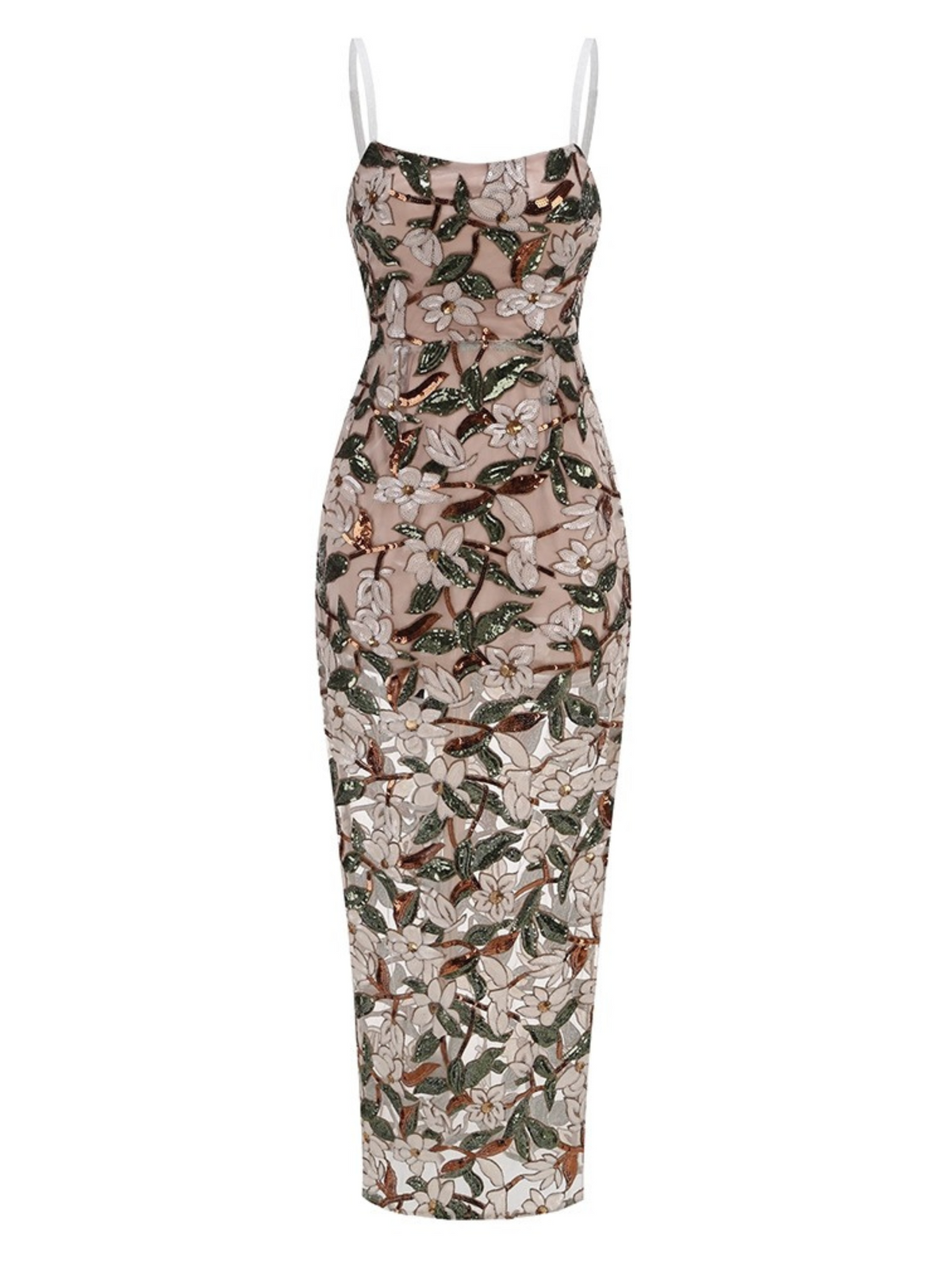 River Embroidered Mesh Dress