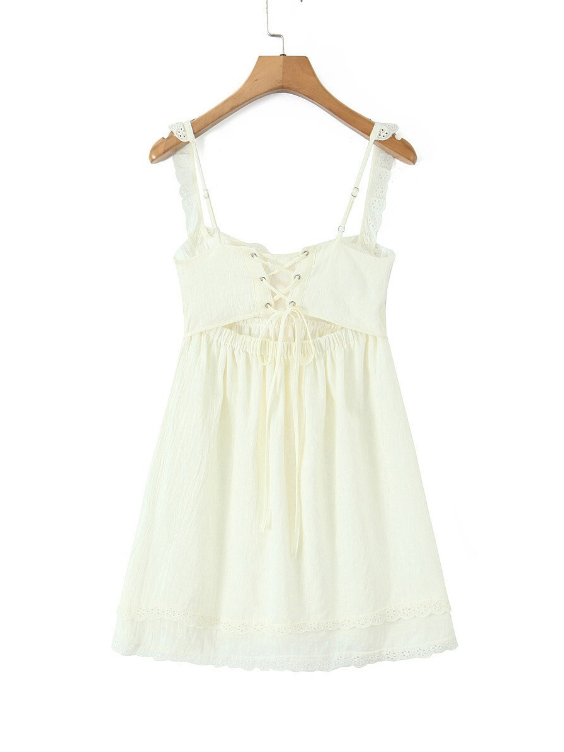 Hannah Lace Detailed Mini Dress