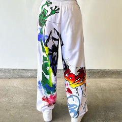 Graffiti 3D Digital Printed Casual Pants