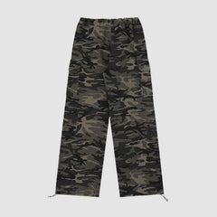 Camouflage Pleated Cargo Pants