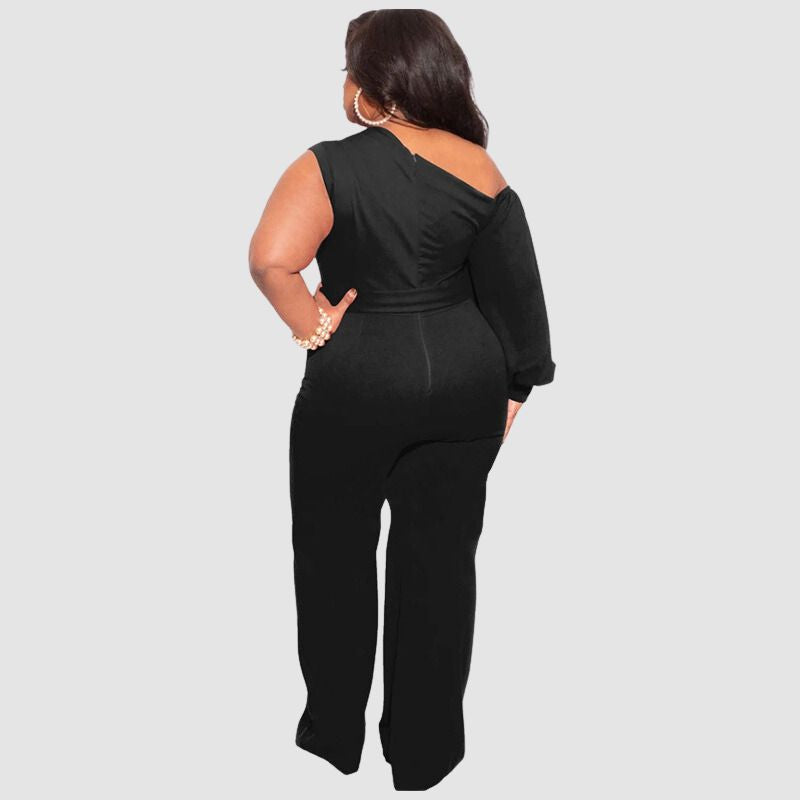 Plus Size High Waist Wide Leg Jumpsuits