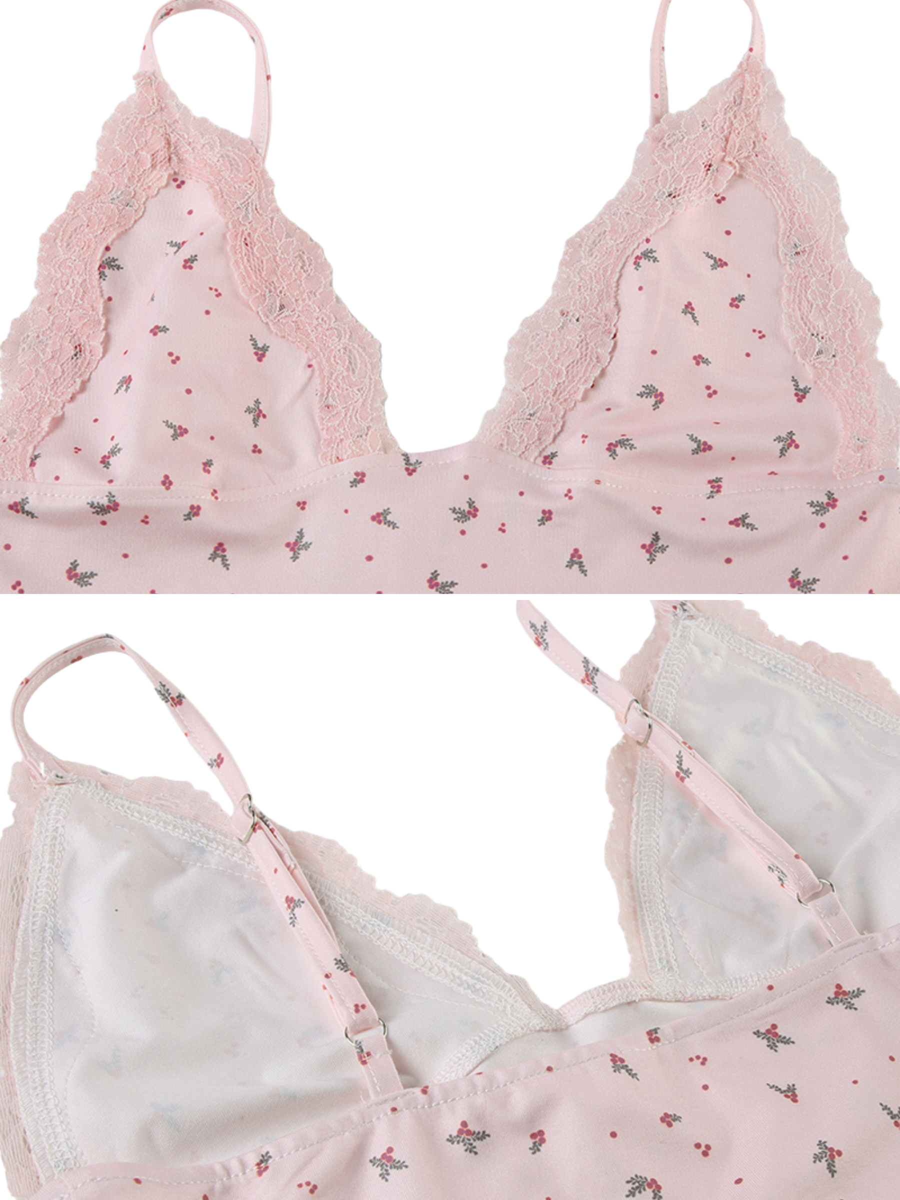 Mirella Lace Trim Pajama Set