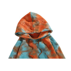 Hip-Hop Tie-Dye Hooded Sweatshirt