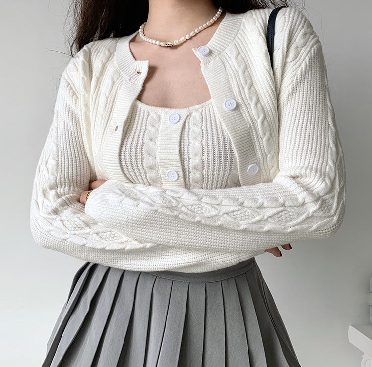 Model Act Knit Two-Piece Set