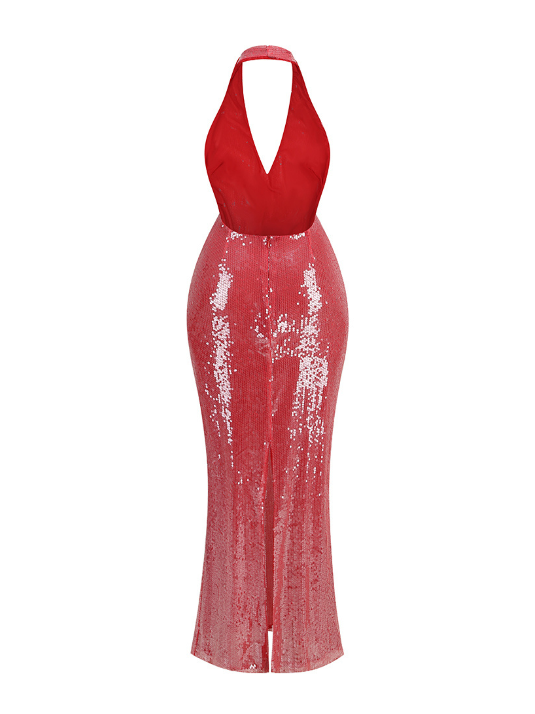 Riona Sequin Halter Maxi Dress