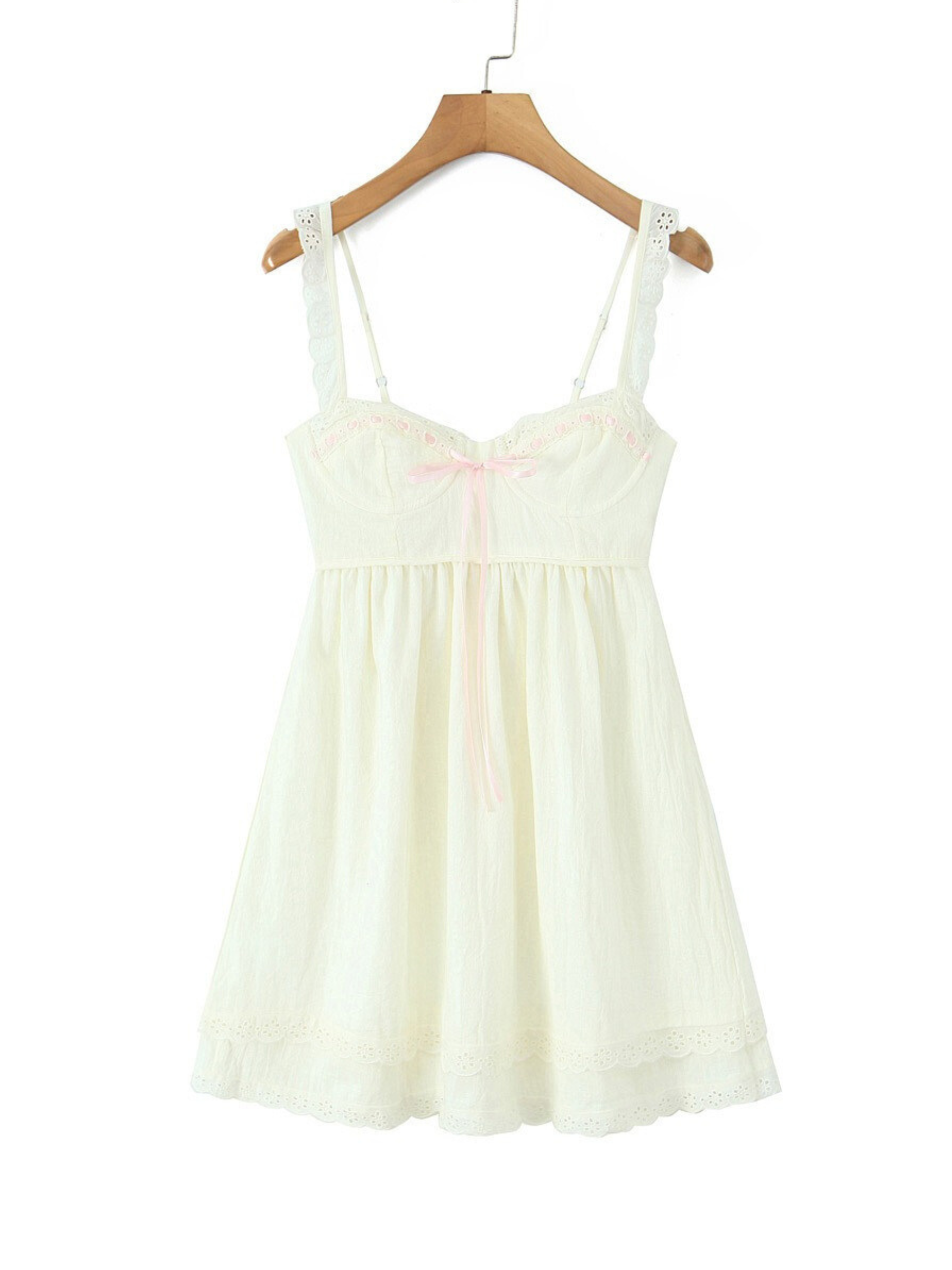 Hannah Lace Detailed Mini Dress