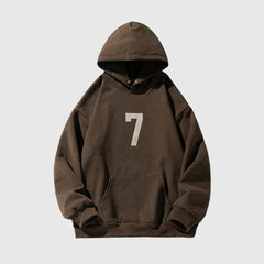 Number Print Hoodie