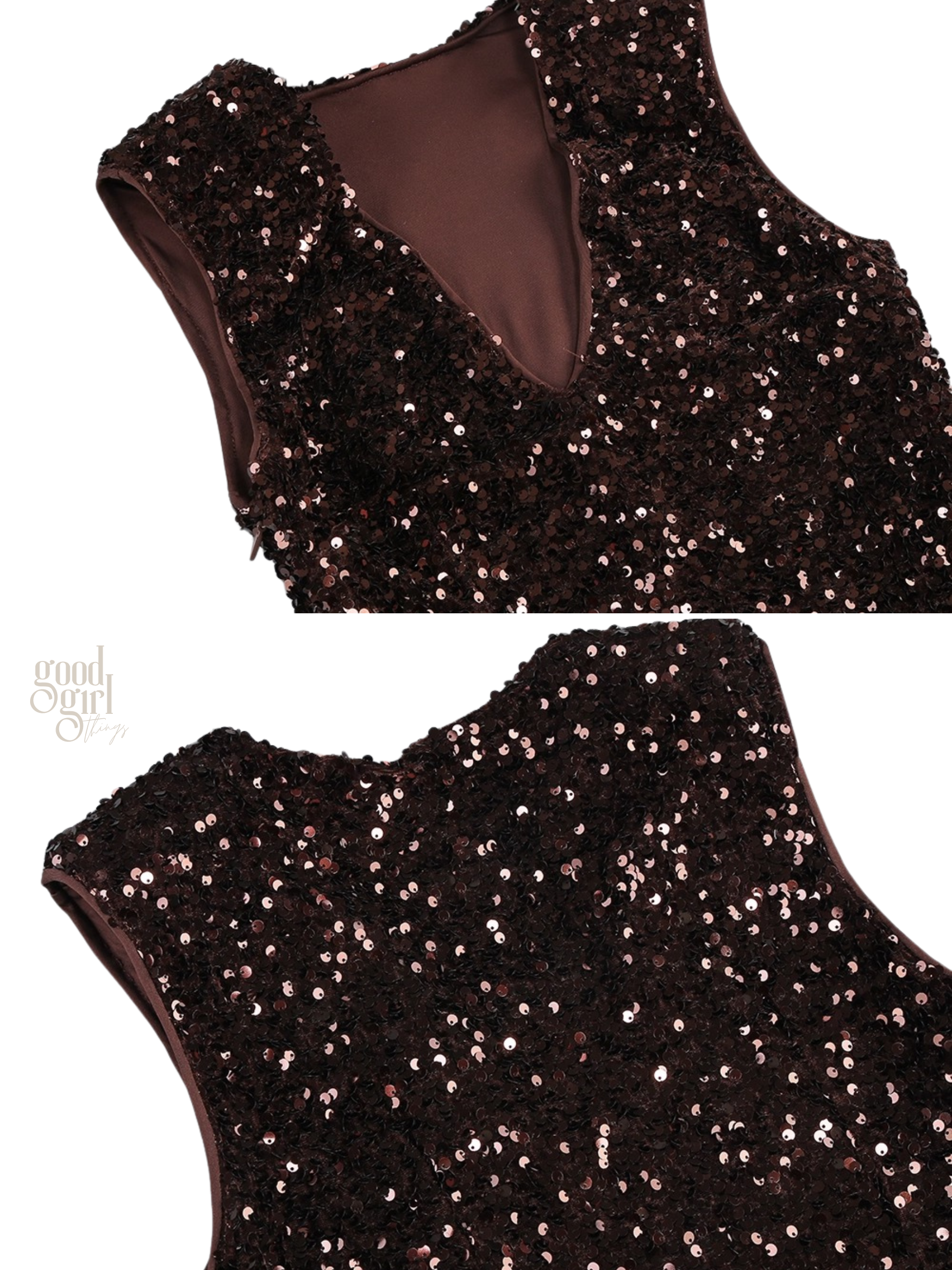 Nia Sequin Midi Dress