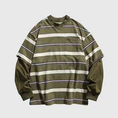 Layered Striped Cityboy Sweatshirt