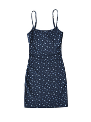 Nika Floral Ribbed Knit Mini Dress