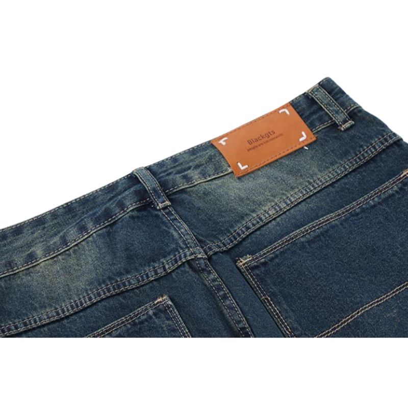 Vintage Straight Distress Jeans